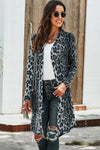 Printed Open Front Longline Cardigan