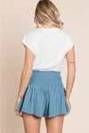 Life's A Highway Mineral Washed Smocked Shorts