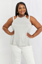 Simple And Sassy Full Size Cold Shoulder Top