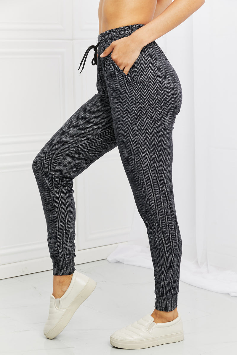 Stay In Full Size Drawstring Waist Joggers