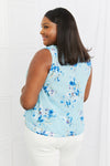Off To Brunch Full Size Floral Tank Top