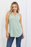 Women's One Wish Ribbed Knit Top in Gum Leaf