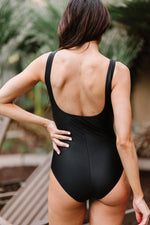 Twisted Plunge One-Piece Swimsuit