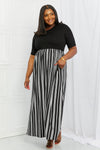 Women's Black Essential Full Size Maxi Dress