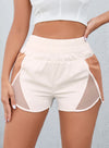 Color Block Wide Waistband Shorts