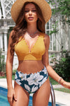 Women's Floral Scalloped Trim Bikini Set